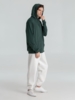 Толстовка с капюшоном унисекс Hoodie, темно-зеленый меланж, размер XS (Изображение 12)