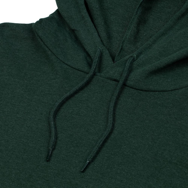 Толстовка с капюшоном унисекс Hoodie, темно-зеленый меланж, размер XS (Изображение 3)
