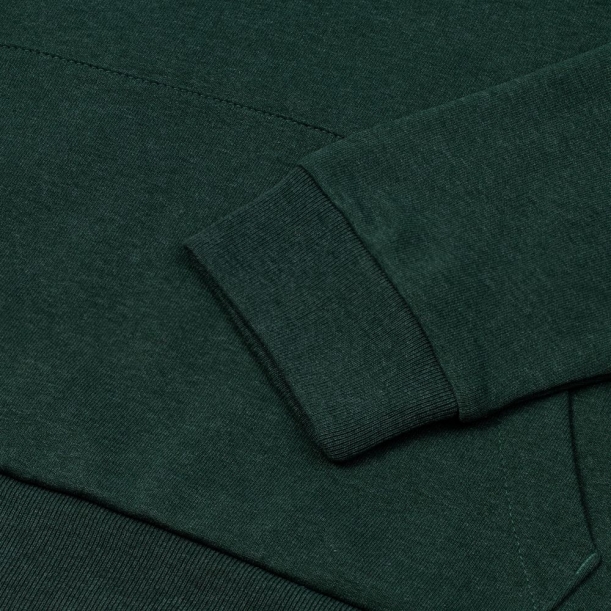 Толстовка с капюшоном унисекс Hoodie, темно-зеленый меланж, размер XS (Изображение 4)