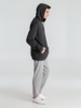 Толстовка с капюшоном унисекс Hoodie, серый меланж (антрацит), размер XS (Изображение 10)