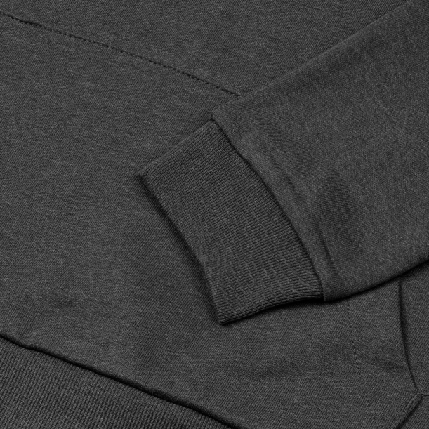 Толстовка с капюшоном унисекс Hoodie, серый меланж (антрацит), размер XS (Изображение 4)