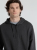 Толстовка с капюшоном унисекс Hoodie, серый меланж (антрацит), размер S (Изображение 8)