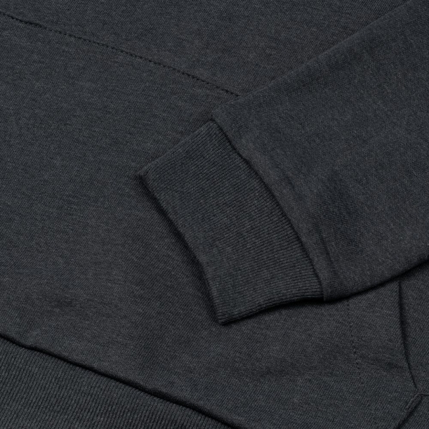 Толстовка с капюшоном унисекс Hoodie, темно-серая, размер XS (Изображение 4)