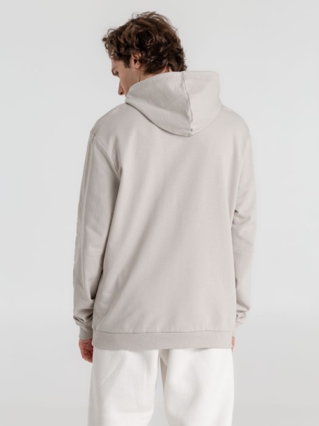 Толстовка с капюшоном унисекс Hoodie, дымчато-серая, размер S (Изображение 7)