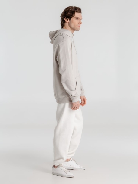 Толстовка с капюшоном унисекс Hoodie, дымчато-серая, размер XXL (Изображение 9)