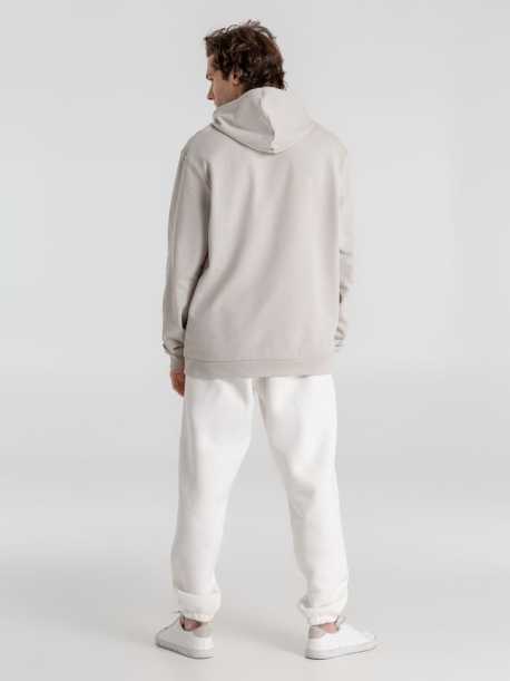 Толстовка с капюшоном унисекс Hoodie, дымчато-серая, размер XXL (Изображение 10)