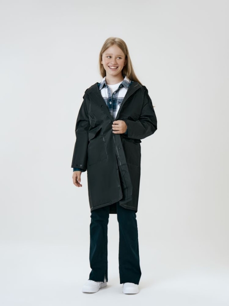 Дождевик детский RainDrop Kids, черный, 12 лет (рост 142-152) (Изображение 8)