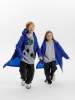 Дождевик детский RainDrop Kids, ярко-синий, 10 лет (рост 130-140) (Изображение 17)