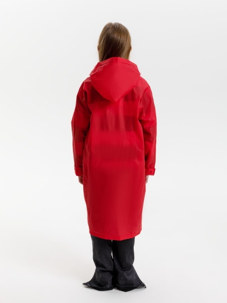 Дождевик детский RainDrop Kids, красный, 10 лет (рост 130-140) (Изображение 11)