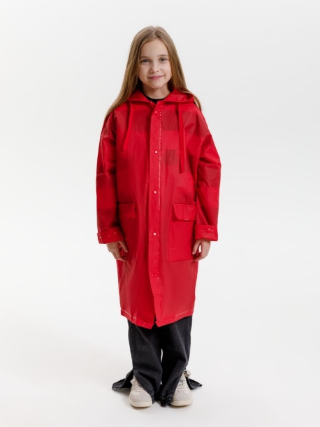 Дождевик детский RainDrop Kids, красный, 12 лет (рост 142-152) (Изображение 8)