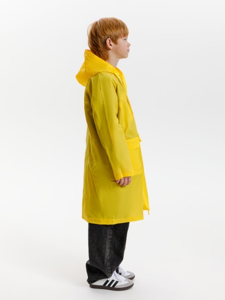 Дождевик детский RainDrop Kids, желтый, 10 лет (рост 130-140) (Изображение 16)