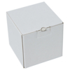 Коробка подарочная для кружки, размер 11*11*11 см., микрогофрокартон белый (Изображение 1)