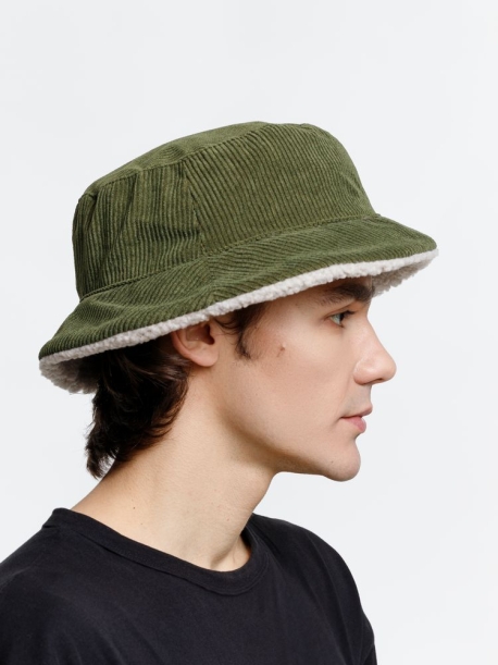 Панама Bucket двусторонняя, хаки с бежевым, размер M/L (Изображение 6)