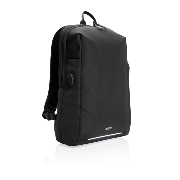 Рюкзак Swiss Peak с RFID-защитой и USB-A из rPET AWARE™, 15,6’’ (Изображение 1)