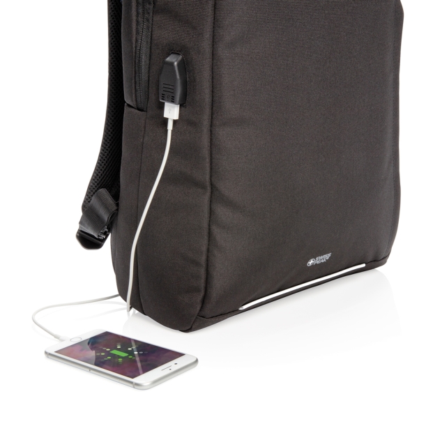 Рюкзак Swiss Peak с RFID-защитой и USB-A из rPET AWARE™, 15,6’’ (Изображение 8)