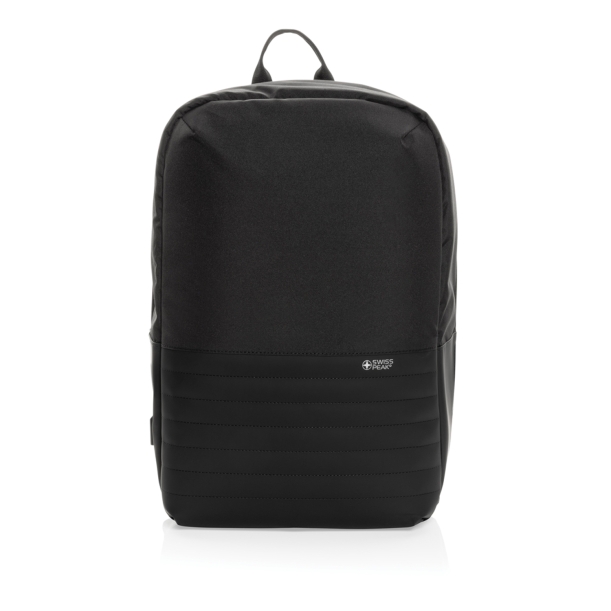 Антикражный рюкзак для ноутбука Swiss Peak с RFID-защитой из rPET AWARE™, 15,6’’ (Изображение 3)