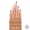 Набор цветных карандашей KINDERLINE small,6 цветов, дерево, картон (Изображение 1)