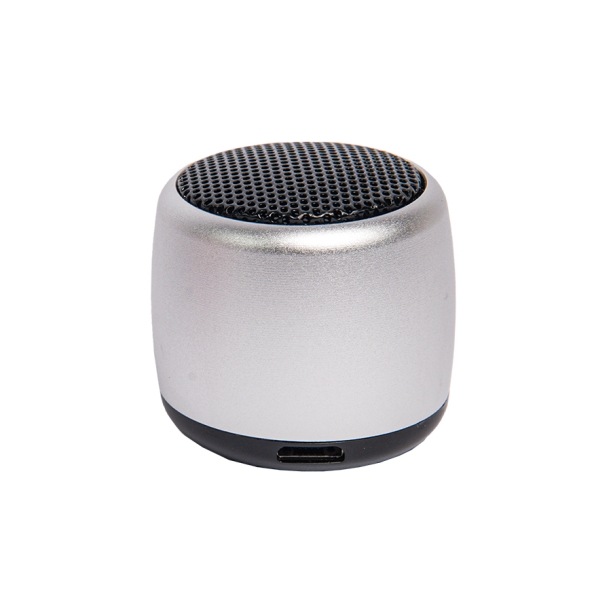 Портативная mini Bluetooth-колонка Sound Burger "Loto" серебро (Изображение 1)
