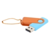 Флешка Designer To Go 2.0 USB 16Gb, голубой/оранжевый (Изображение 1)
