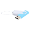 Флешка Designer To Go 2.0 USB 16Gb, голубой/белый (Изображение 1)
