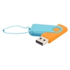 Флешка Designer To Go 2.0 USB 16Gb, оранжевый/бирюзовый (Изображение 1)