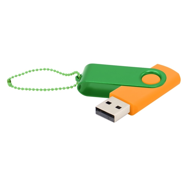 Флешка Designer To Go 2.0 USB 16Gb, оранжевый/зеленый (Изображение 1)