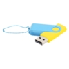 Флешка Designer To Go 2.0 USB 16Gb, желтый/бирюзовый (Изображение 1)