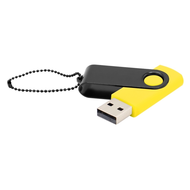 Флешка Designer To Go 2.0 USB 16Gb, желтый/черный (Изображение 1)