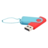 Флешка Designer To Go 2.0 USB 16Gb, красный/бирюзовый (Изображение 1)