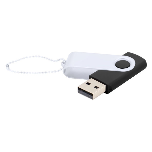 Флешка Designer To Go 2.0 USB 16Gb, черный/белый (Изображение 1)