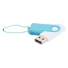 Флешка Designer To Go 2.0 USB 16Gb, белый/голубой (Изображение 1)