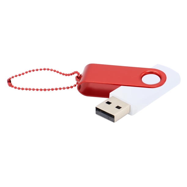 Флешка Designer To Go 2.0 USB 16Gb, белый/красный (Изображение 1)