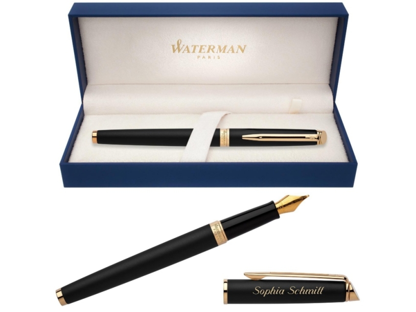 Перьевая ручка Waterman Hemisphere, цвет: MattBlack, перо: F (Изображение 5)