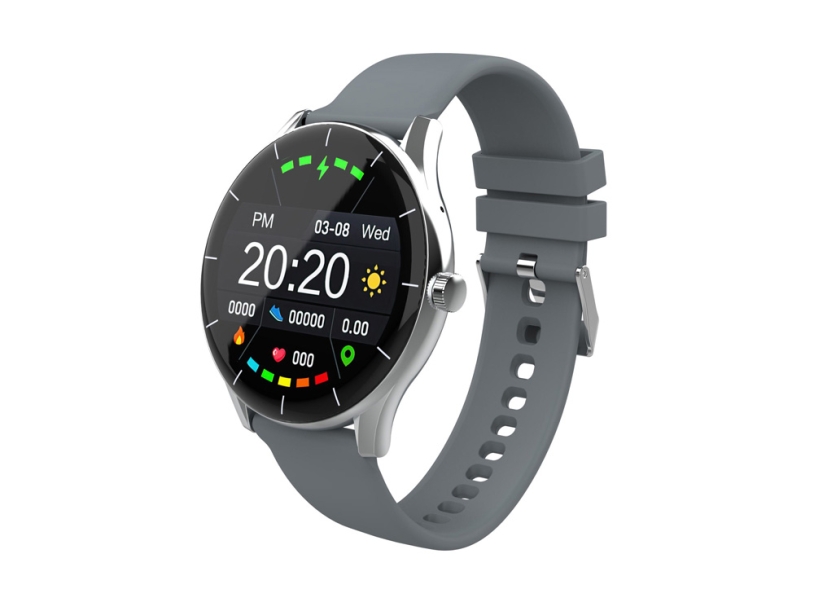 Умные часы IoT Watch GT, 2 ремешка в комплекте (серый/розовый)  (Изображение 1)
