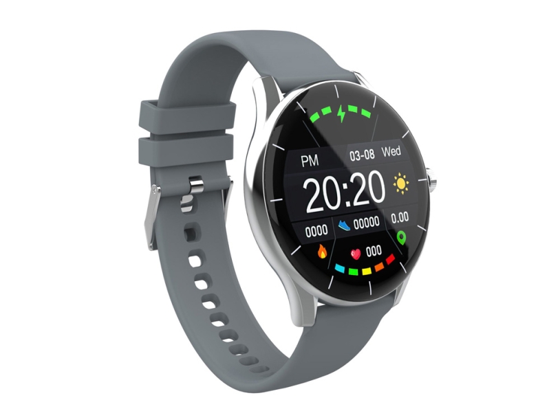 Умные часы IoT Watch GT, 2 ремешка в комплекте (серый/розовый)  (Изображение 3)