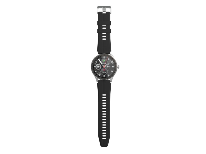 Умные часы HIPER IoT Watch GTR, черный/голубой (Изображение 2)