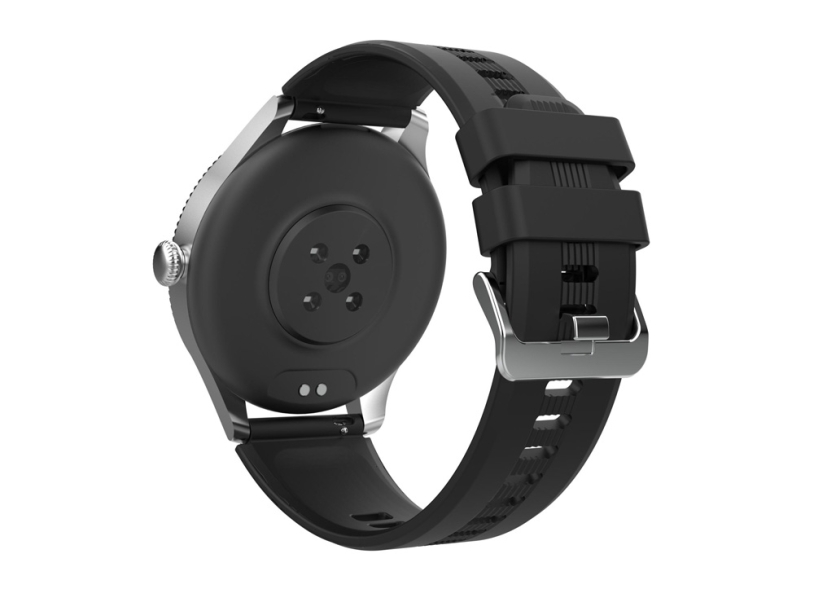 Умные часы HIPER IoT Watch GTR, черный/голубой (Изображение 4)