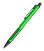 IMPRESS TOUCH, ручка шариковая со стилусом, зеленый/черный, алюминий, пластик, прорезиненный грип (Изображение 1)