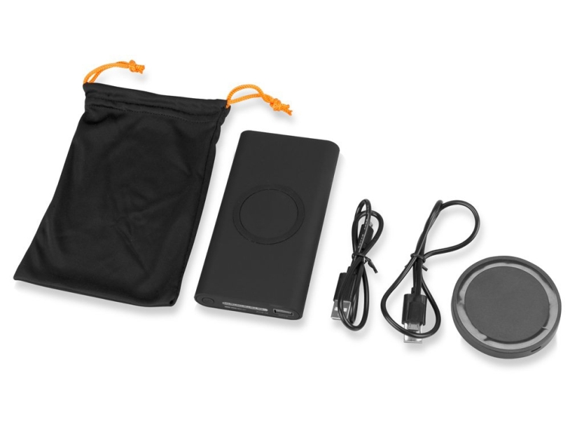 Портативный набор с беспроводным зарядным устройством (power bank) Force, 8000 mAh (Изображение 4)