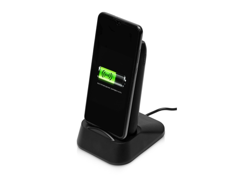 Портативное беспроводное зарядное устройство с док-станцией Uniq, 10000 mah, черный (Изображение 3)
