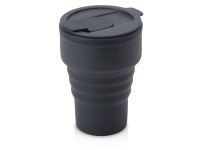 Силиконовый складной стакан GoCup (темно-серый) 