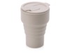 Силиконовый складной стакан GoCup (бежевый)  (Изображение 1)