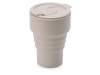 Силиконовый складной стакан GoCup (бежевый)  (Изображение 1)