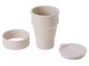 Силиконовый складной стакан GoCup (бежевый)  (Изображение 3)