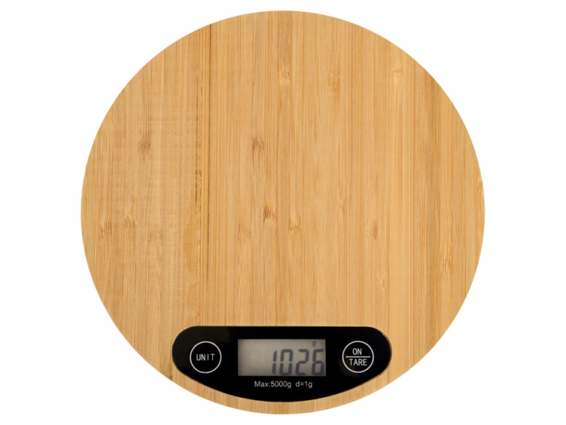 Бамбуковые кухонные весы Scale, натуральный (Изображение 2)