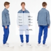 Куртка джинсовая O2, голубая, размер M/L (Изображение 6)