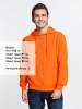 Толстовка на молнии с капюшоном Siverga 2.0, оранжевая, размер S (Изображение 6)