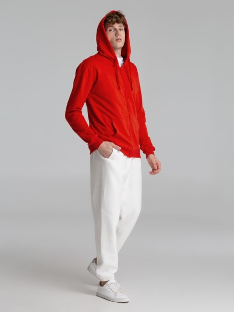 Толстовка на молнии с капюшоном Siverga 2.0, красная, размер 3XL (Изображение 11)