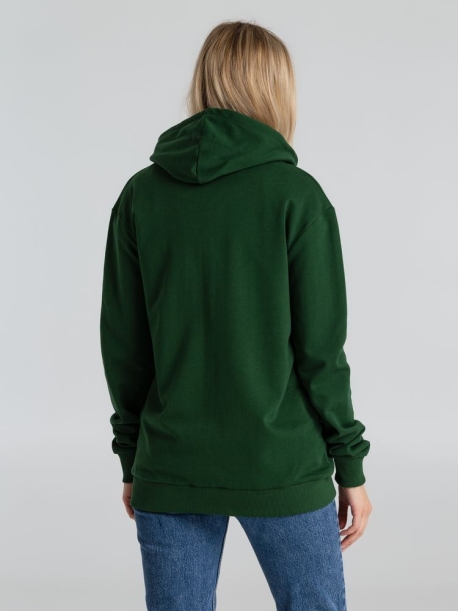 Толстовка на молнии с капюшоном Siverga Heavy 2.0, темно-зеленая, размер M (Изображение 11)