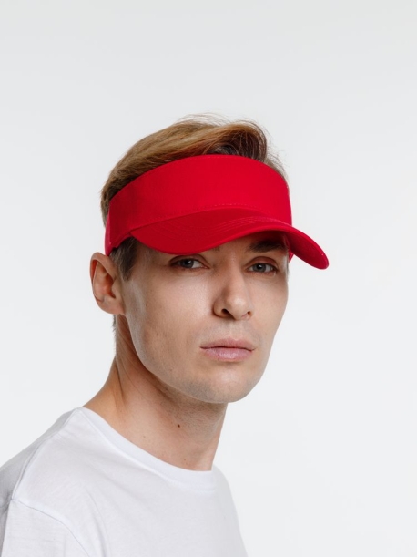 Козырек Viseros, красный (Изображение 5)